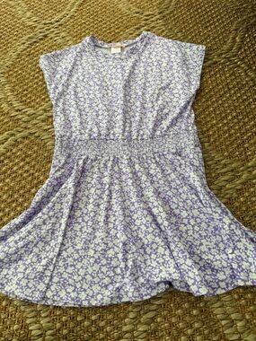 Boutique BUTTERY SOFT Girls' Lavender Floral Smocked Waist Dress